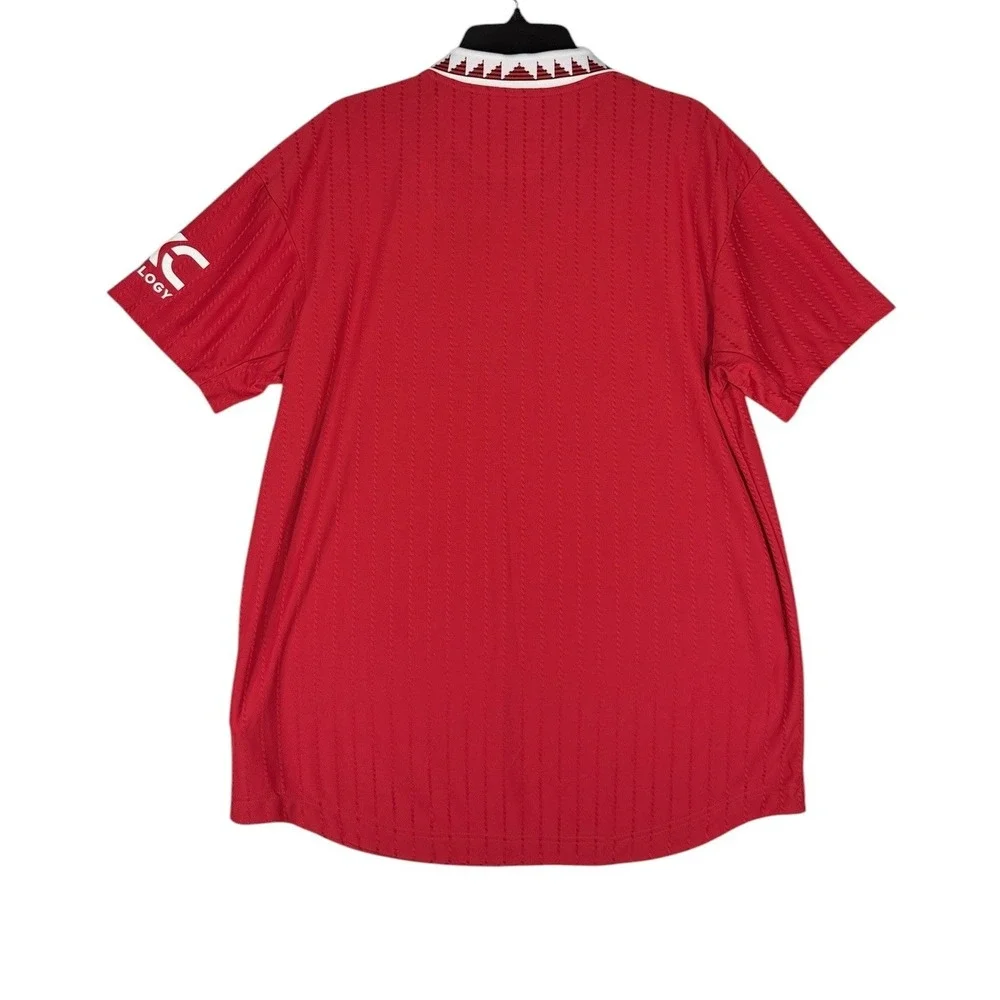 Adidas Manchester United 2022-23 Home Jersey Red Mens XL H13881 TeamViewer NEW